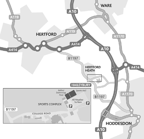 Map of Haileybury Sports Complex